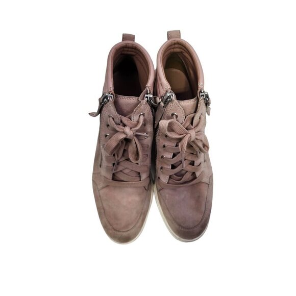 Linea Paolo Niya Hidden Wedge Sneaker Blush Pink Shoes Women's Size 7.5 - Picture 12 of 13